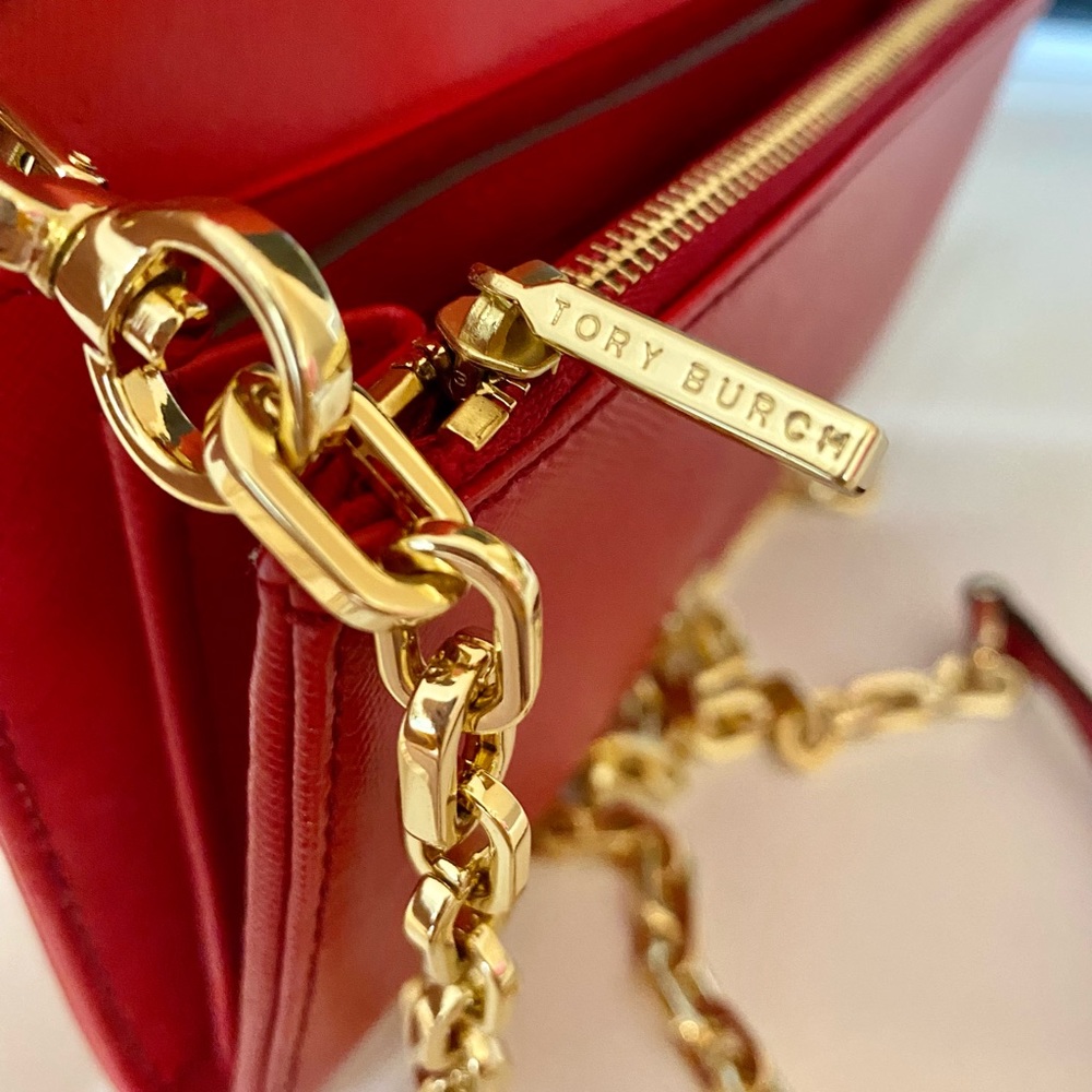 🏅SOLD🌈NEW🌈Tory Burch crossbody bag/shoulder bag/wallet-clutch/wallet on chain - Picture 10 of 12